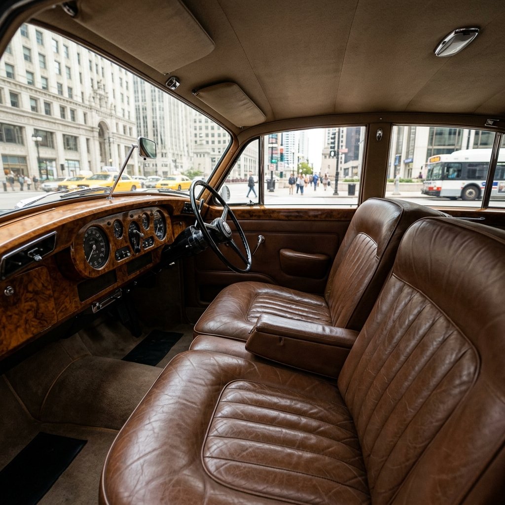 Silver Cloud LWB interior luxury leather